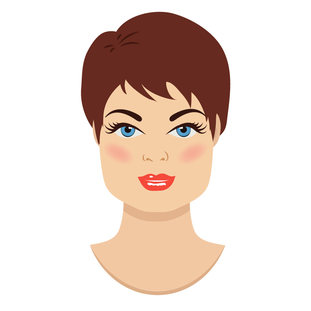 quadratisches gesicht